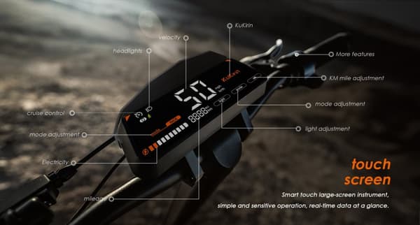 Kukirin G3 elektrisk scooter | 1200W | 52V/18Ah | 10" terrængående dæk til støvsugning | Maksimal hastighed 50 km/h | 63 km rækkevidde