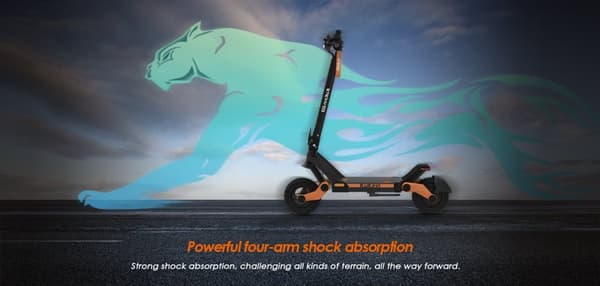 Kukirin G3 elektrisk scooter | 1200W | 52V/18Ah | 10" terrængående dæk til støvsugning | Maksimal hastighed 50 km/h | 63 km rækkevidde