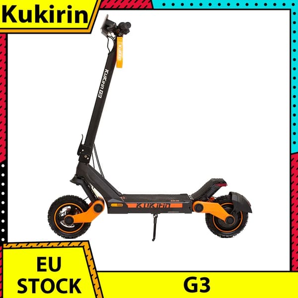 Kukirin G3 elektrisk scooter | 1200W | 52V/18Ah | 10" terrængående dæk til støvsugning | Maksimal hastighed 50 km/h | 63 km rækkevidde