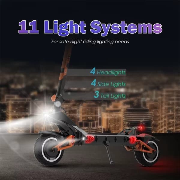 kukirin G3 PRO elektrisk scooter | 1200W*2 / Motor med dobbelt drev | 52V/23Ah batteri | Maksimal hastighed 65 km/t | 80 km rækkevidde