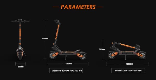 kukirin G3 PRO elektrisk scooter | 1200W*2 / Motor med dobbelt drev | 52V/23Ah batteri | Maksimal hastighed 65 km/t | 80 km rækkevidde