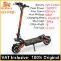 Miniatyrbillede 1 af 11: kukirin G3 PRO elektrisk scooter | 1200W*2 / Motor med dobbelt drev | 52V/23Ah batteri | Maksimal hastighed 65 km/t | 80 km rækkevidde