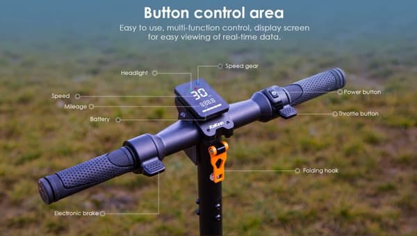 KuKirin S1 Max elektrisk scooter | Rækkevidde 39 km | 350W motor | Hastighed 30 km/t | Bykørsel | Voksne