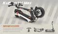 Miniatyrbillede 9 af 11: KuKirin M4MAX elektrisk scooter - 800W motor, 64 km rækkevidde, foldbar til pendling