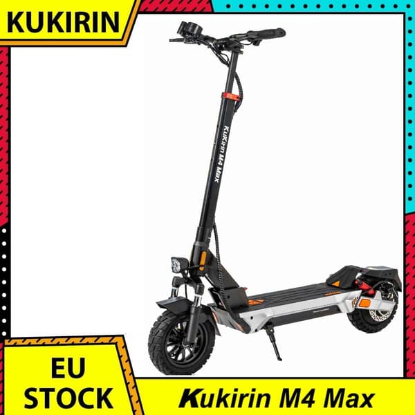KuKirin M4MAX elektrisk scooter - 800W motor, 64 km rækkevidde, foldbar til pendling