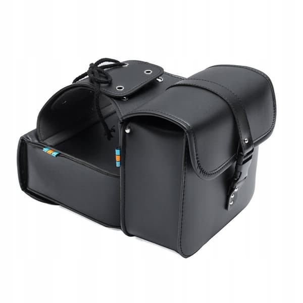 Universal Motorcykel Sadeltasker Sidetasker Læder 26x11x24cm