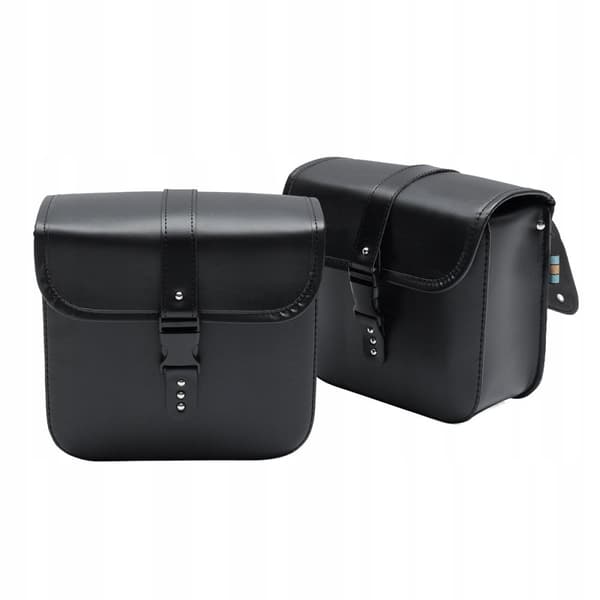 Universal Motorcykel Sadeltasker Sidetasker Læder 26x11x24cm