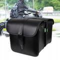 Miniatyrbillede 10 af 11: Universal Motorcykel Sadeltasker Sidetasker Læder 26x11x24cm