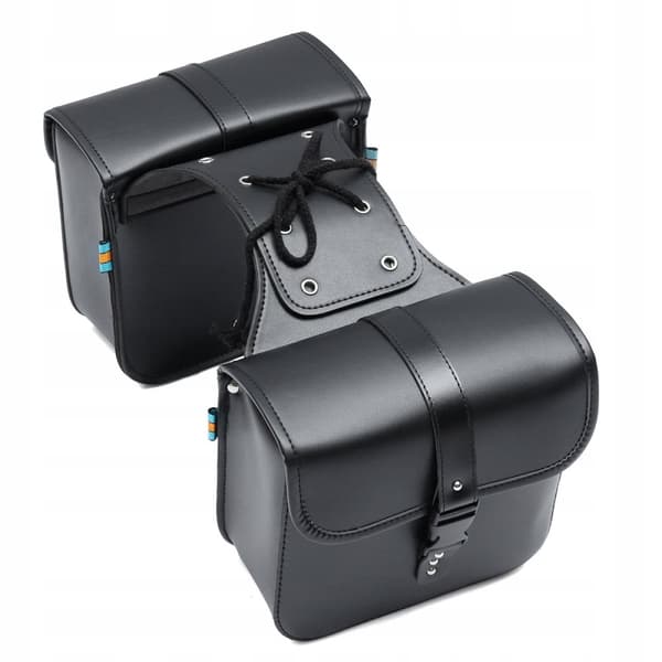 Universal Motorcykel Sadeltasker Sidetasker Læder 26x11x24cm