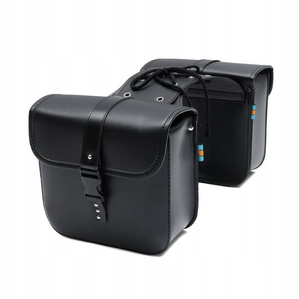 Universal Motorcykel Sadeltasker Sidetasker Læder 26x11x24cm