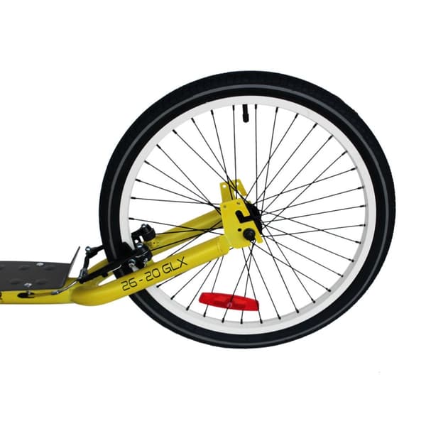 Scooter på oppustelige hjul MASTER 26-20 GLX Sort-gul