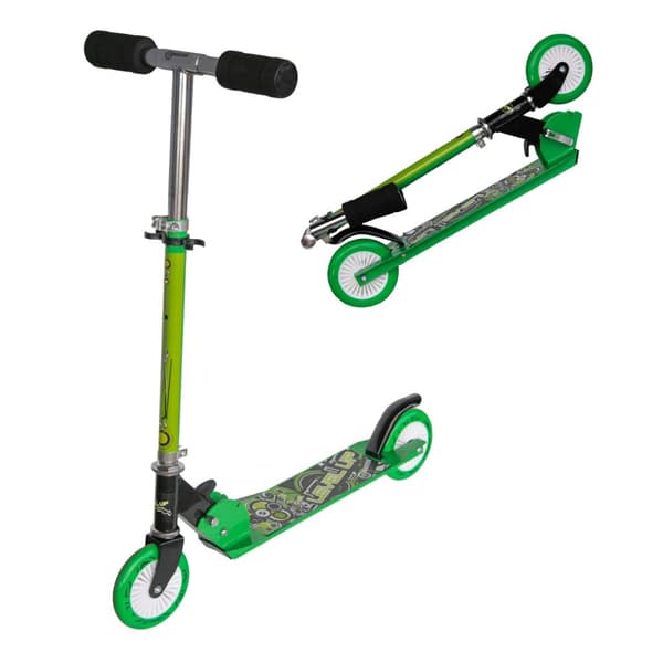 Hopfällbar sparkcykel MASTER Level Up 125 mm - grön