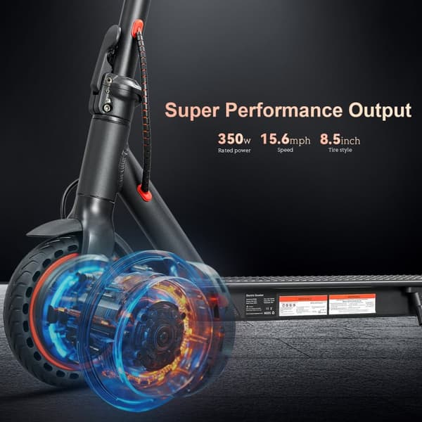 HEZZO HS-04PRO Lätt Elscooter - 12,5 kg, 30 km räckvidd, hopfällbar, bikakedäck, lämplig för stadspendling
