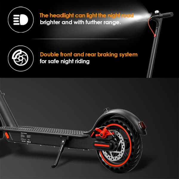 HEZZO HS-04PRO Lätt Elscooter - 12,5 kg, 30 km räckvidd, hopfällbar, bikakedäck, lämplig för stadspendling