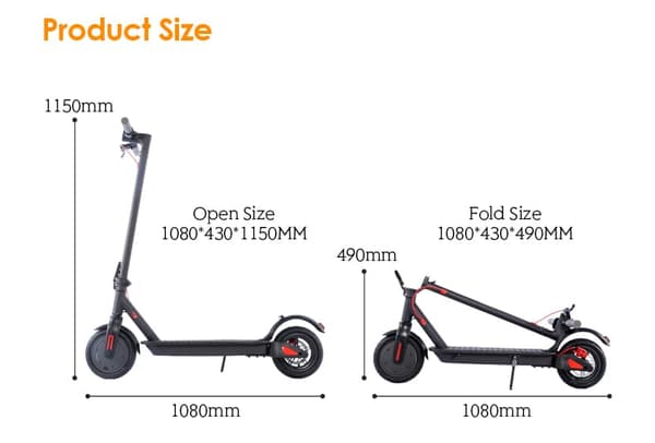HEZZO HS-04PRO Elscooter - 12,5 kg lättviktsdesign, 30 km räckvidd, hopfällbar, bikakeformade 14"-däck, stadspendling,