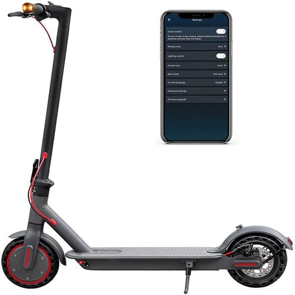 Trottinette électrique JUICEASE TUYAS, 350W, 8.5" Vuxenscooter, Räckvidd 25KM, 36V, 10.5Ah, 25KM/H, Lampor, APP, Fällbar, 120KG, Svart
