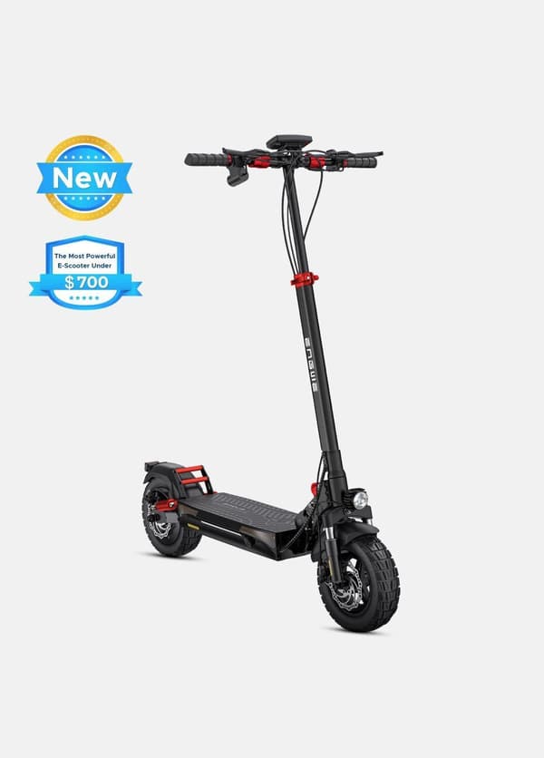 ENGWE Y600 Elscooter för vuxna, 48V 18AH 830W, 45 km, räckvidd 69 km, 25 cm däck, trippelfjädring, blinkers, pendling, utomhusbruk