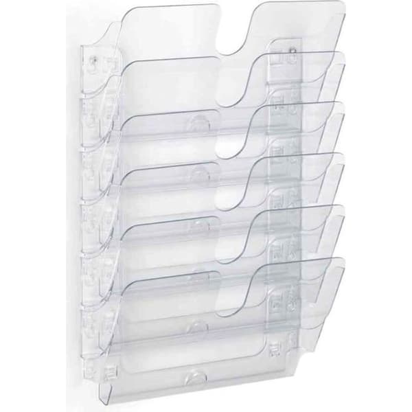 Väggmonterad presentatör - DURABLE - FLEXIPLUS 6 - A4 - Transparent - Kapacitet 23 mm