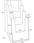 Miniatyrbild 2 av 3: Dokumentdisplay - Taymar väggsorterare - 4C110X4 - 4-lagers dispenser