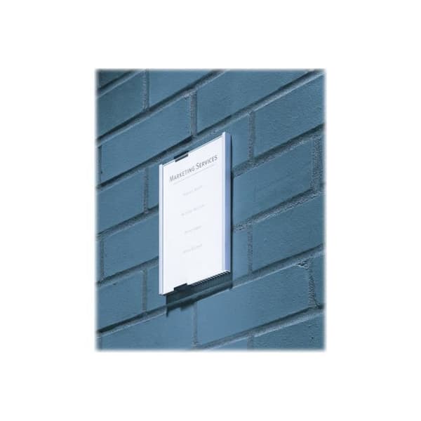 DURABLE INFO SIGN - Displaystativ - väggmonterbar, dörrmonterbar - silver