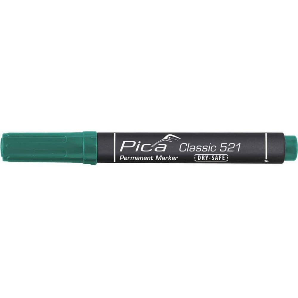 Pica Permanent sprittusj Classic Dry-Safe 2-6 mm meisel grønn