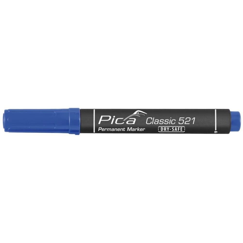 Pica Permanent sprittusj Classic Dry-Safe 2-6 mm meisel blå