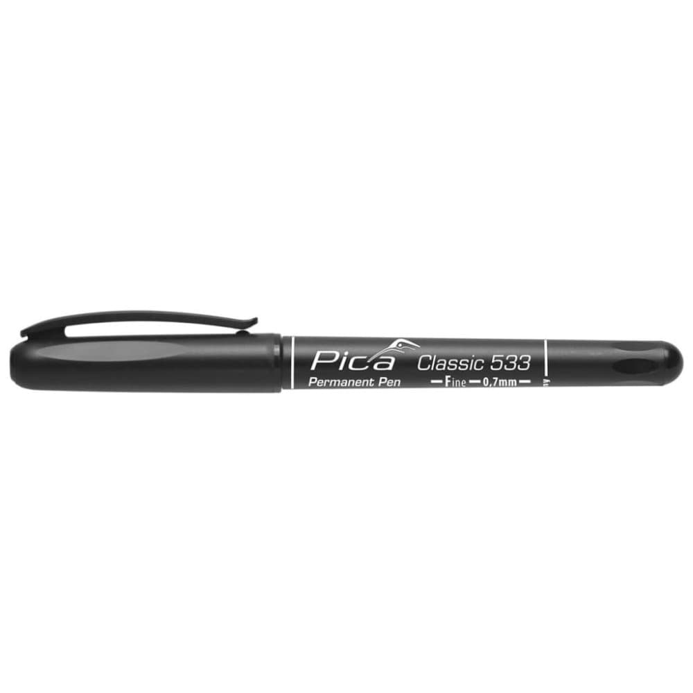 Pica Permanent sprittusj Classic 0,7 mm rund svart
