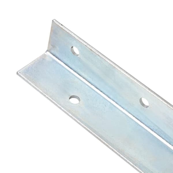 vidaXL L-formede jordankre 12 stk. galvaniseret stål 5 x 5 x 50 cm