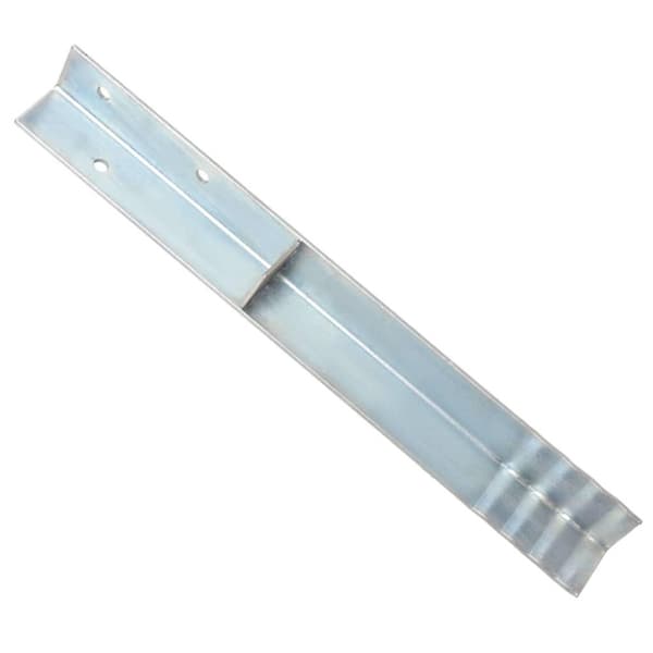 vidaXL L-formede jordankre 12 stk. galvaniseret stål 5 x 5 x 50 cm