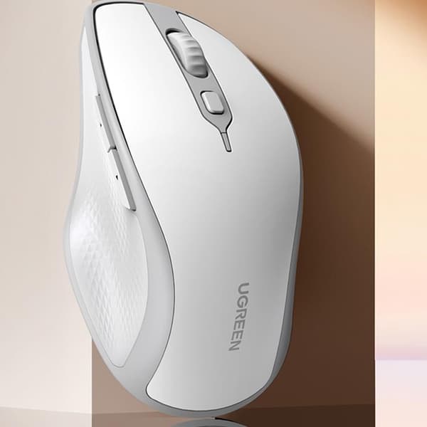 Ugreen Ergonomisk Trådlös Mus Bluetooth 2.4 GHz - Vit
