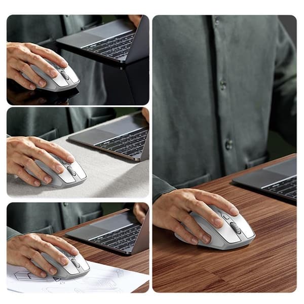 Ugreen Ergonomisk Trådlös Mus Bluetooth 2.4 GHz - Vit