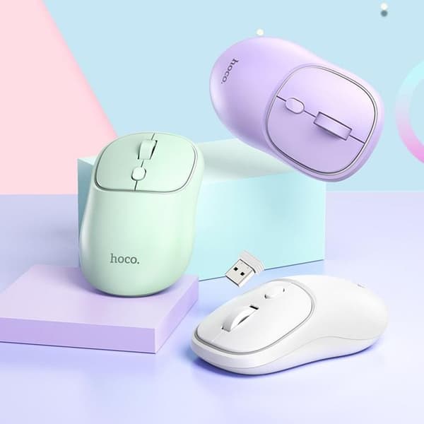Hoco Trådlös Datormus 2.4G 1600 DPI GM25 - Grön