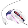 Miniatyrbild 2 av 5: Hoco Wired Gaming Mus USB-A 3600DPI - Vit/Blå