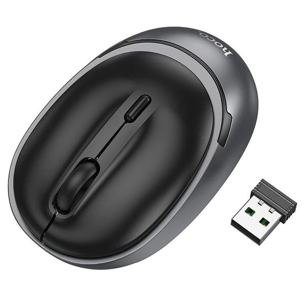 Hoco Trådlös Datormus 2.4G 1600 DPI GM34 - Metallgrå
