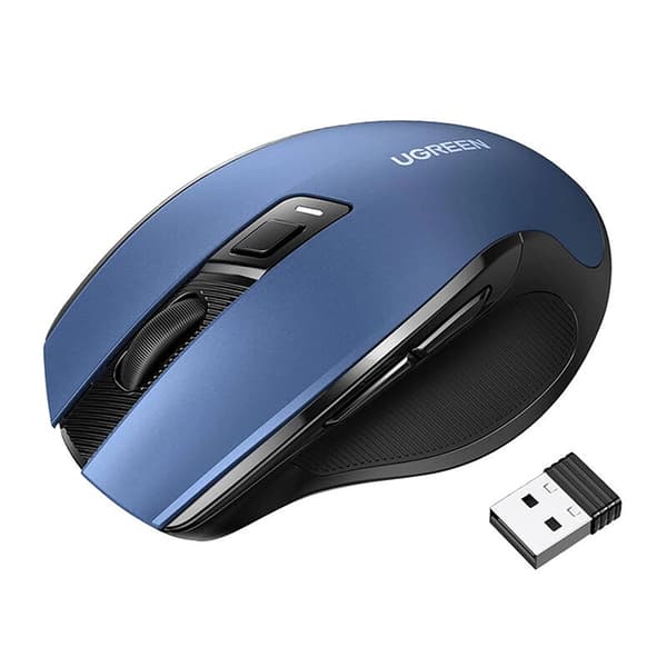 Ugreen Optisk Trådlös USB-Mus 2.4GHz 4000 DPI MU006 - Blå