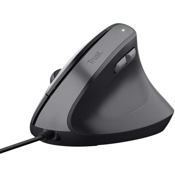 TRUST Bayo II Ergonomisk Mus - Svart Svart