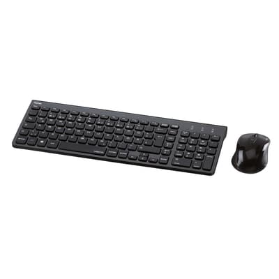 HAMA Tastatur og Mus Trento Trådløs Svart