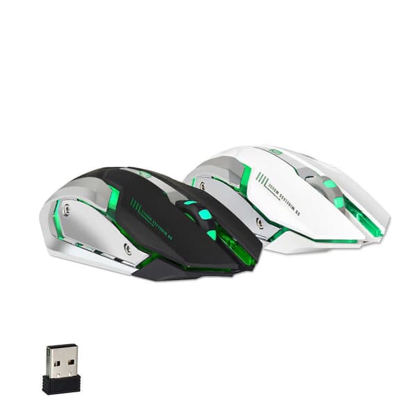 ZERODATE X70 Trådlös Gamingmus Lysande