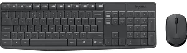 Logitech mK235 trådløst tastatur og mus