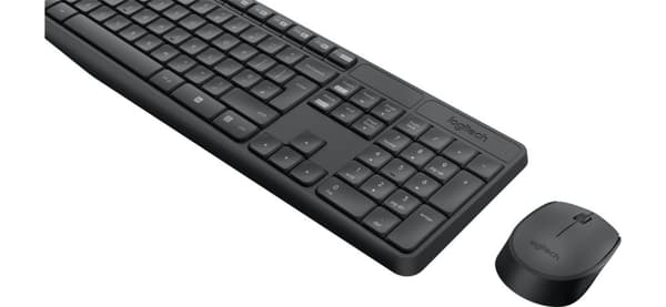 Logitech mK235 trådløst tastatur og mus