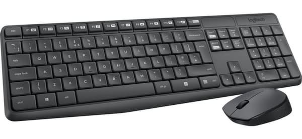 Logitech mK235 trådløst tastatur og mus