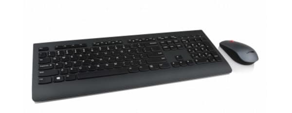 Lenovo 4X30H56824 tangentbord RF Trådlös QWERTY Finsk, Svensk Svart Sort