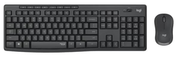 Logitech MK295 Lydløs trådløs kombo - GRAPHITE NORDIC