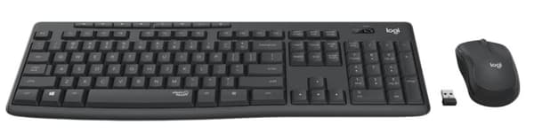 Logitech MK295 Lydløs trådløs kombo - GRAPHITE NORDIC