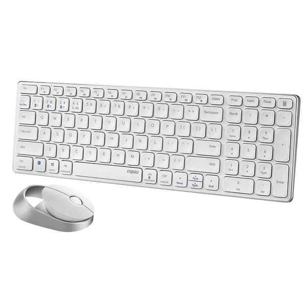 Rapoo Keyboard/Mice Set 9750M Wireless Multi-Mode White