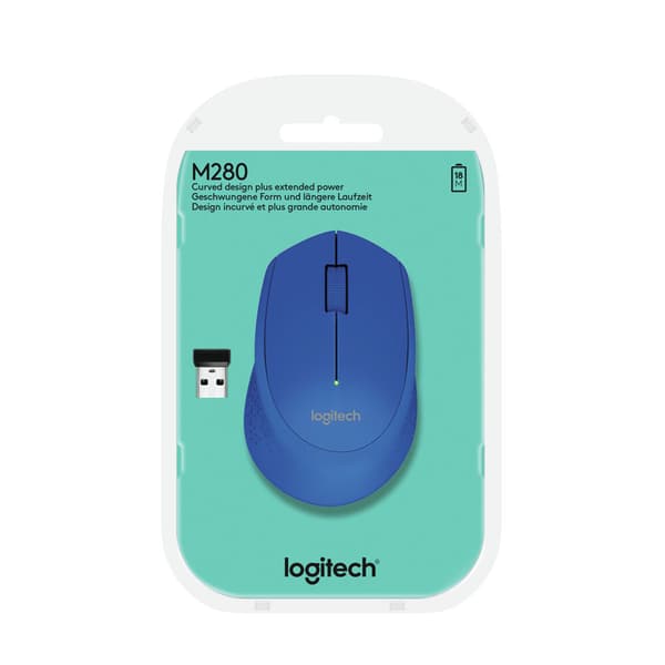Trådlös Mus Logitech M280 Blå Blå