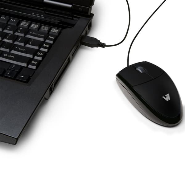 Mus V7 MV3000010-BLK-5E Svart 1000 dpi