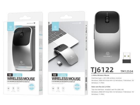 PC/MAC Trådlös Mus, 2,4G USB-Wireless