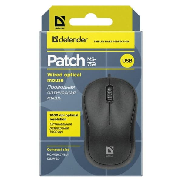 Hiiri Defender PATCH MS-759 Musta