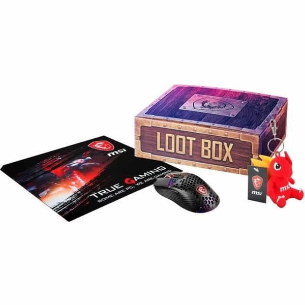 Trådløs mus MSI Loot Box 1 Sort